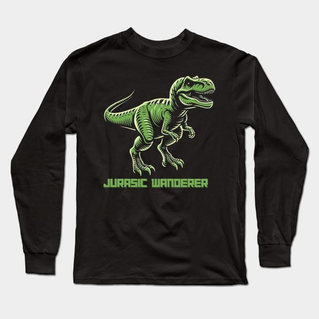 Jurasic T-Rex for Kids Long Sleeve T-Shirt by AlpsLakeLab